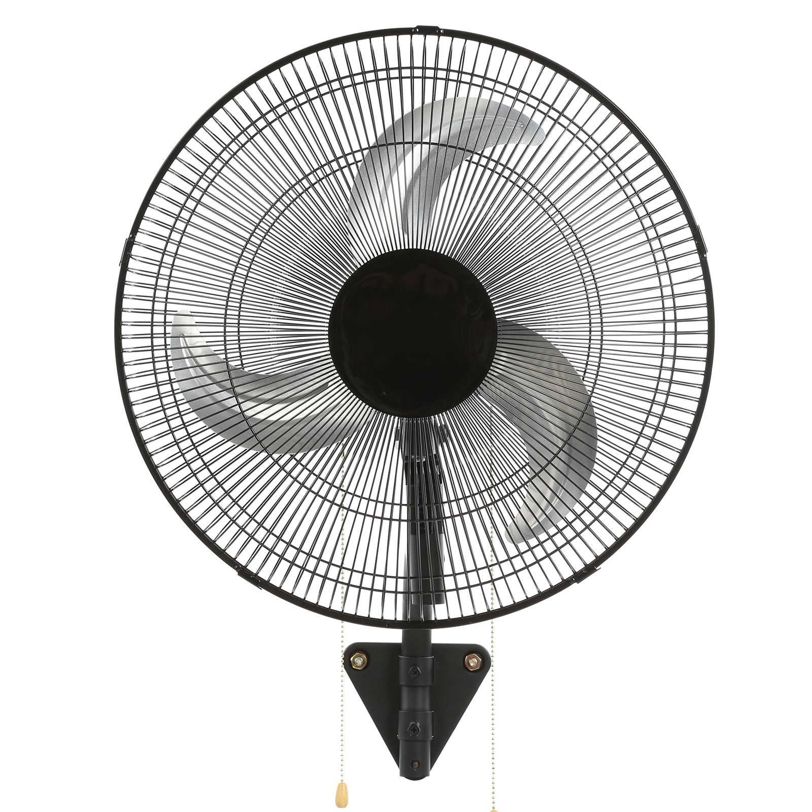 Wall Mounted Oscillating Industrial Fan 3 Speed High Velocity Black_voghion.com
